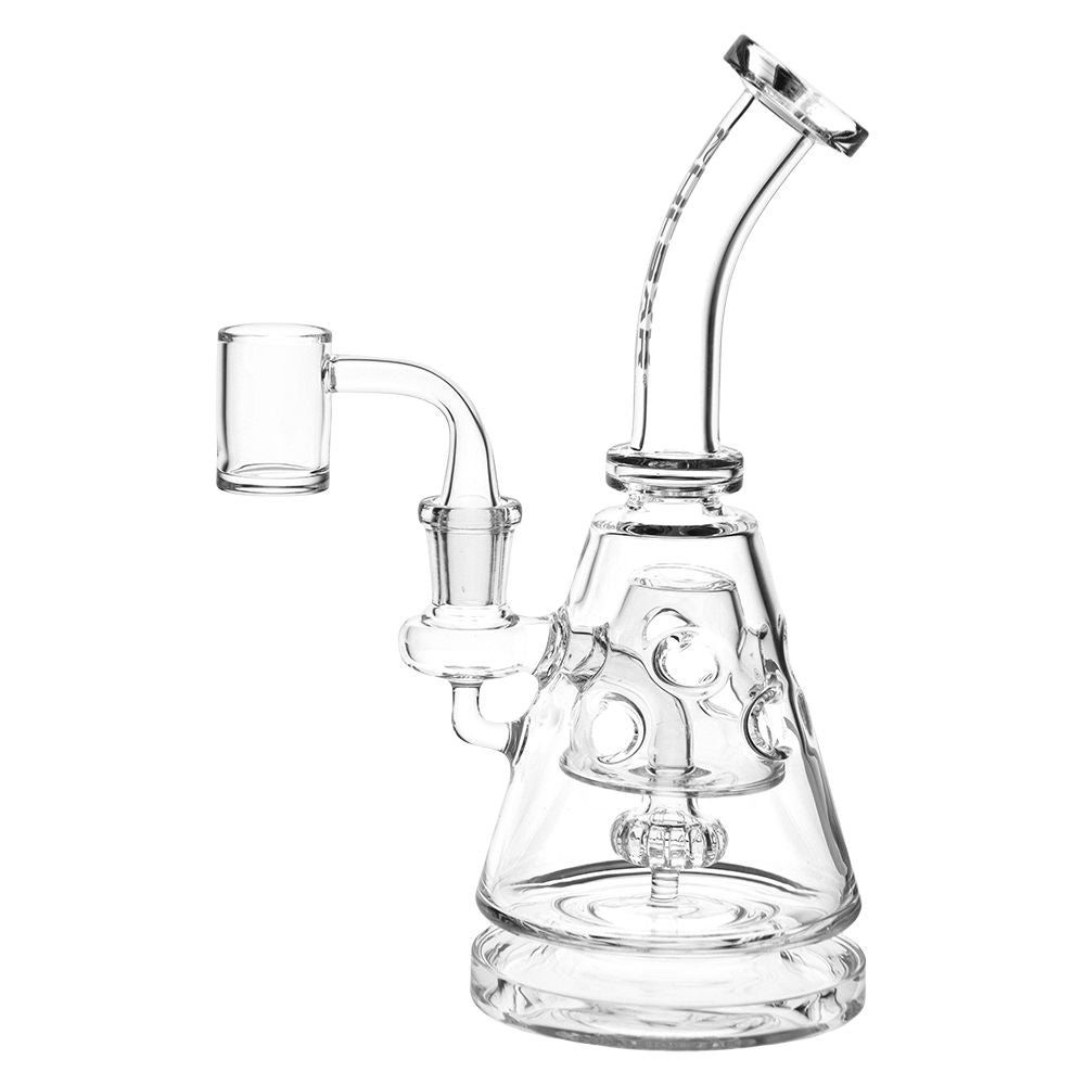 Pulsar Bent Neck Pyramid Glass Dab Rig – 8″ / 14mm F