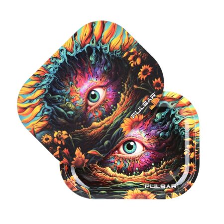 Pulsar Mini Rolling Tray & Lid Kit – Sunflower of The Mind / 7″x5.5″