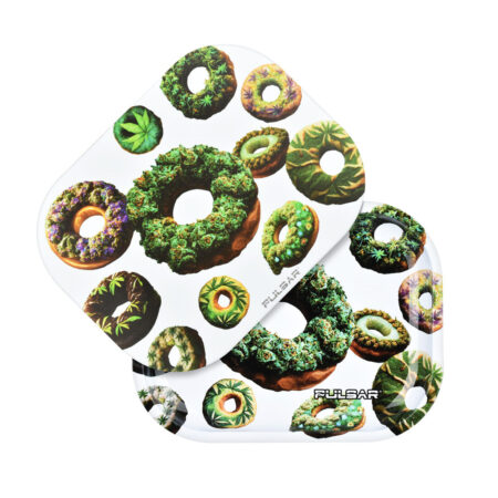 Pulsar Mini Metal Rolling Tray w/ Lid – Forbidden Donuts / 7″x5.5″