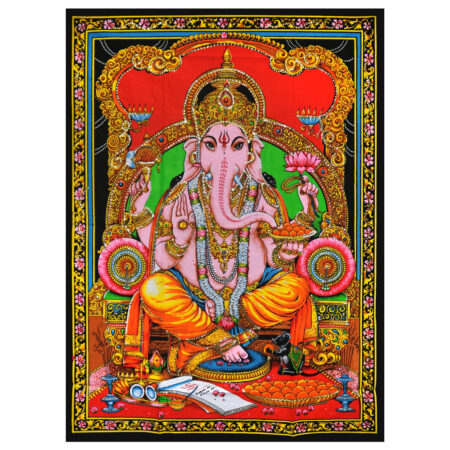 Ganesh Tapestry – 30″x40″ / Multicolor