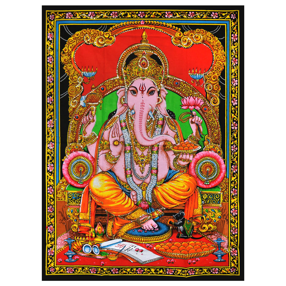 Ganesh Tapestry – 30″x40″ / Multicolor