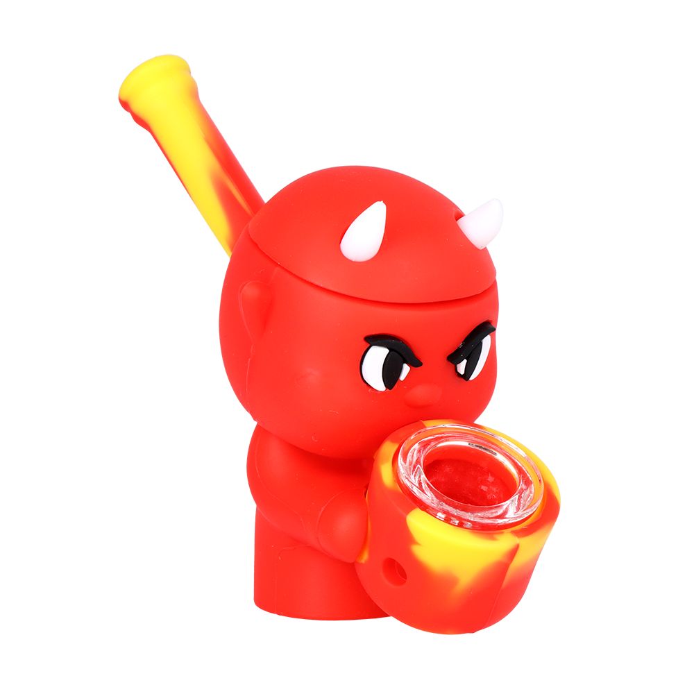 Little Devil Secret Stash Silicone Hand Pipe – 4″