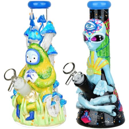 Pulsar Artist Series Glow Beaker Water Pipe | 9.5″ | 14mm F