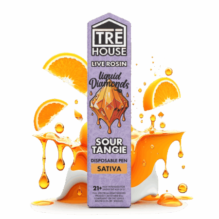 Pen - Sour Tangie - Sativa - Live Rosin - Liquid Diamonds - (10 Pack)