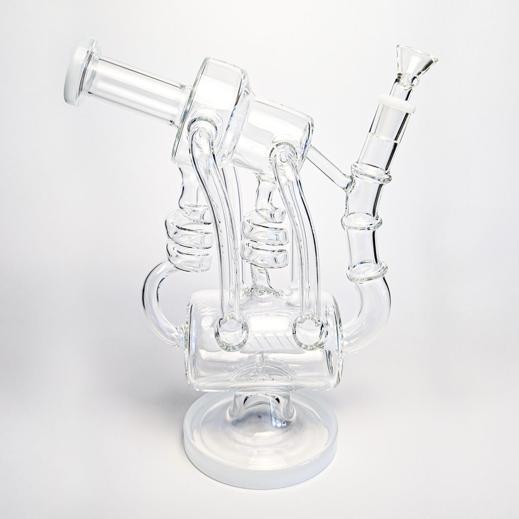 INLINE BARREL GANGSTER RECYCLER BONG