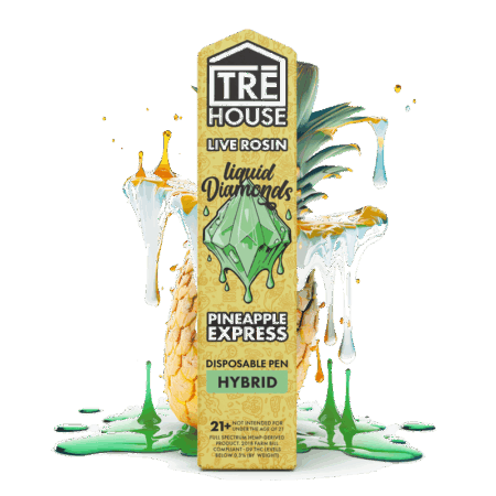 Pen - Pineapple Express - Hybrid - Live Rosin - Liquid Diamonds - (10 Pack)