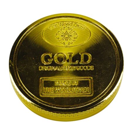 The World Over Metallic Gold Herb Grinder - Premium Aluminum Alloy
