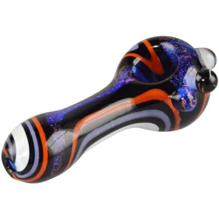 Space Dicro Swirl Hand Pipe - Cosmic Glass Magic