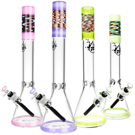 Pulsar Black Downstem Water Pipe - 18"/14mm F/Colors Vary