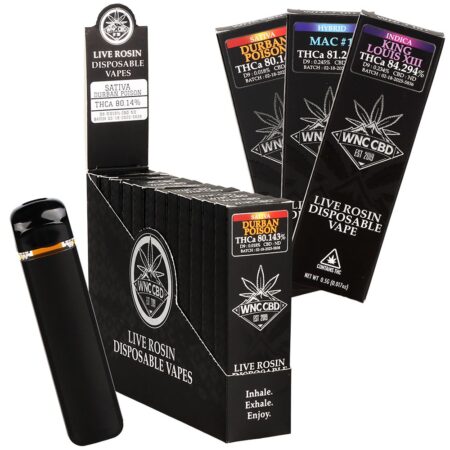WNC THCA Live Rosin Disposable | 0.5g | 12ct Display