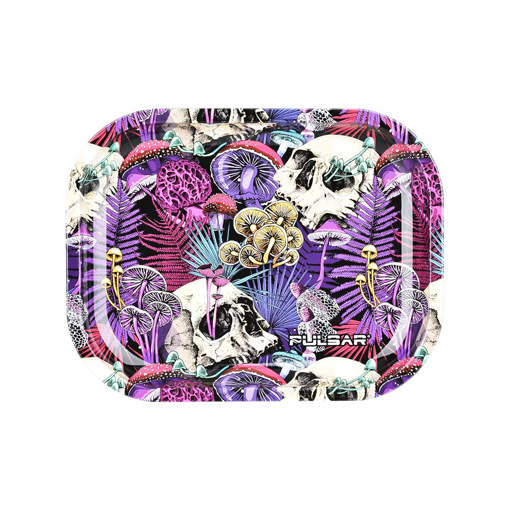 Pulsar Mini Metal Rolling Tray – Forgotten Trip / 7″x5.5″