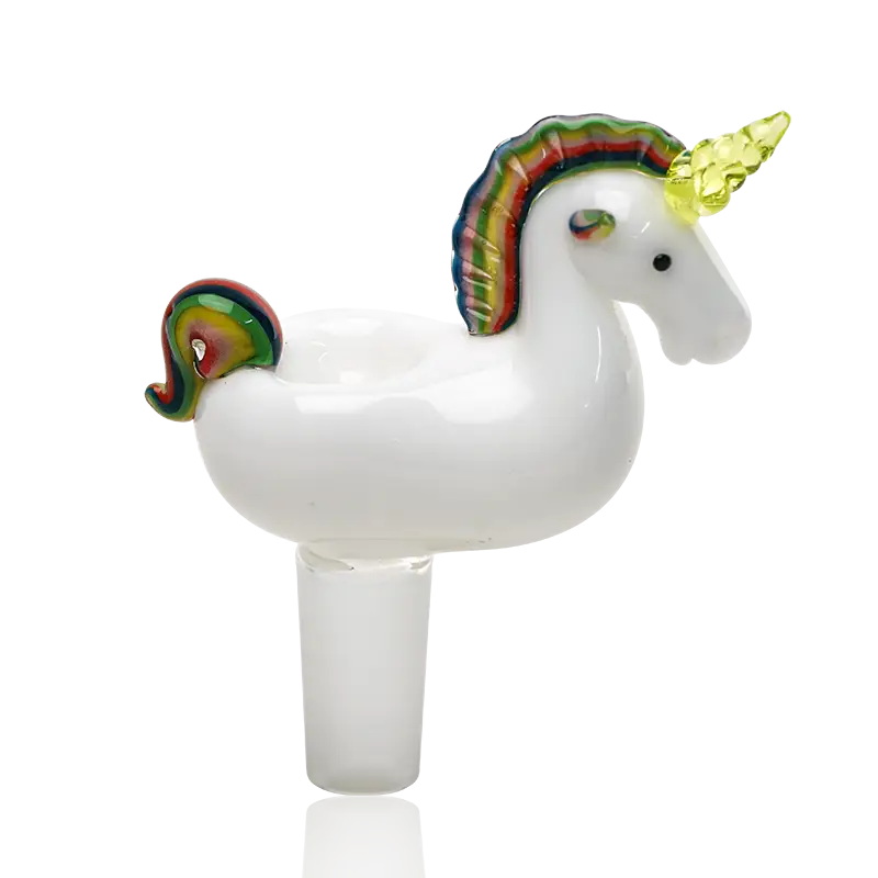 Empire Glassworks Unicorne Uv Reactive Glass Bowl Piece