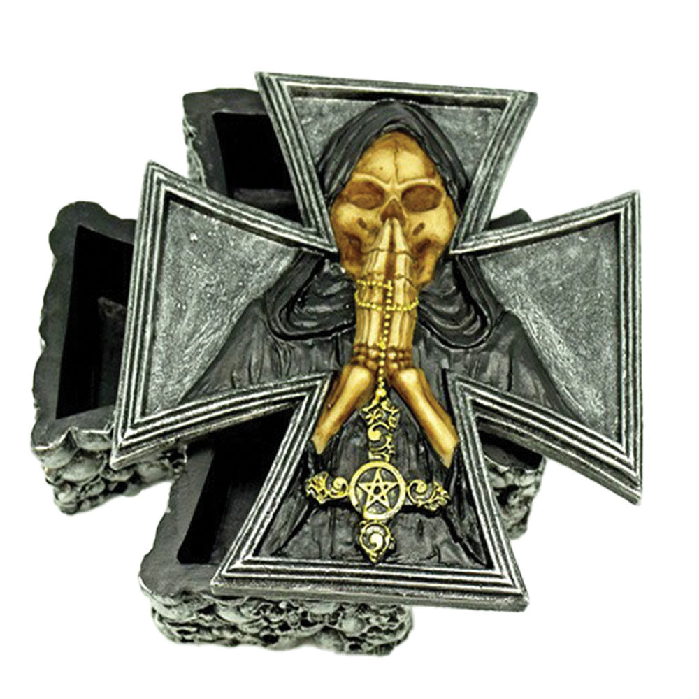 Skull Cross Storage Box – 5.5″x3.5″