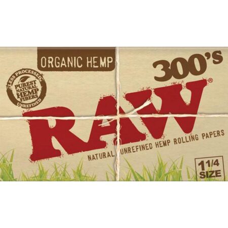 RAW Organic Hemp Rolling Papers 300s 1 1/4"