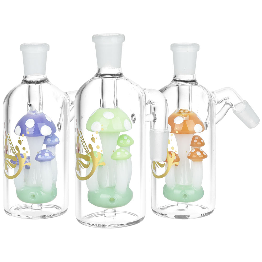 Pulsar Shroom Quintet Ash Catcher | 5.25″ | 14mm | Colors Vary