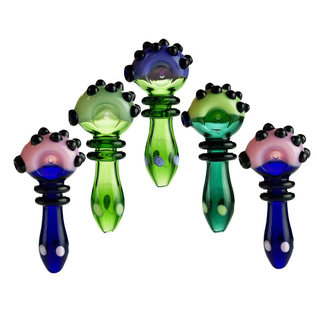4.5-inch Slime Head Double Ring Spoon Pipe
