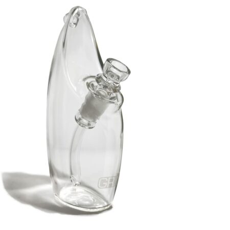 Grav Rain Bubbler with Curved Interior for Swirling Action