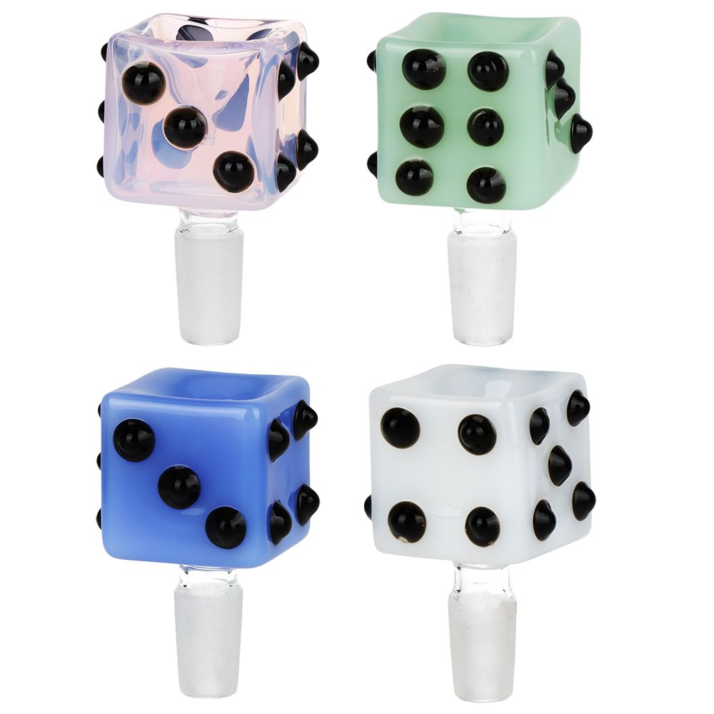 Luck Of The Roll Glass Herb Slide – 14mm M / 4ct