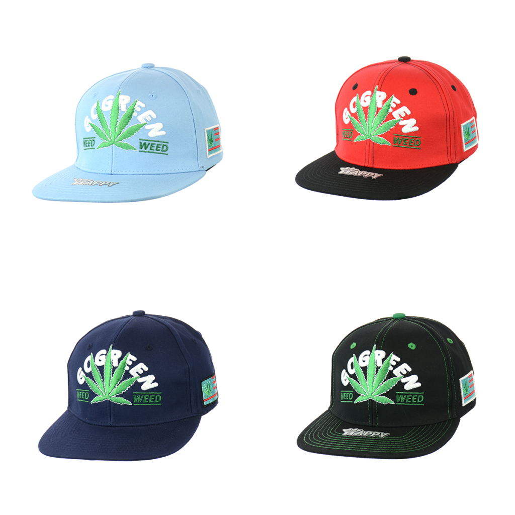 Sustainable Leaf Design Snapback Hat