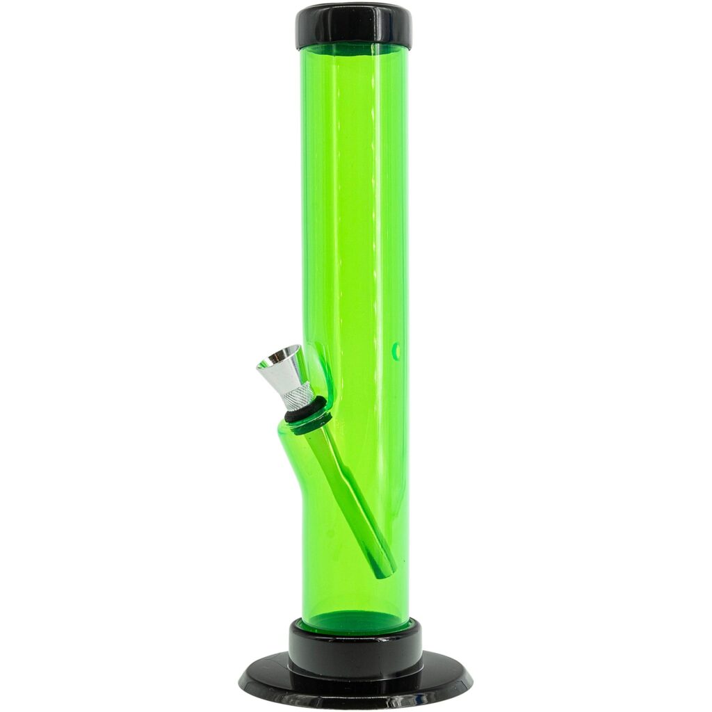 JM Enterprises 6-9-12″ Acrylic Straight Tube Bong – Multiple Colors