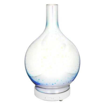 Rainbow Bubbles Glass Ultrasonic Essential Oil Diffuser – 9.5″