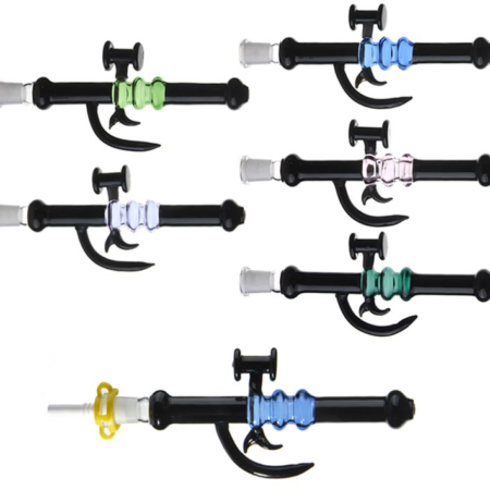 8-Inch Glass Nectar Collector with 10mm Ceramic Nail
