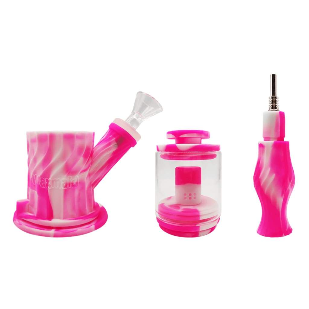 4-in-1 Silicone Glass Water Pipe with Double Percolator for Smooth Smoke - Image 8