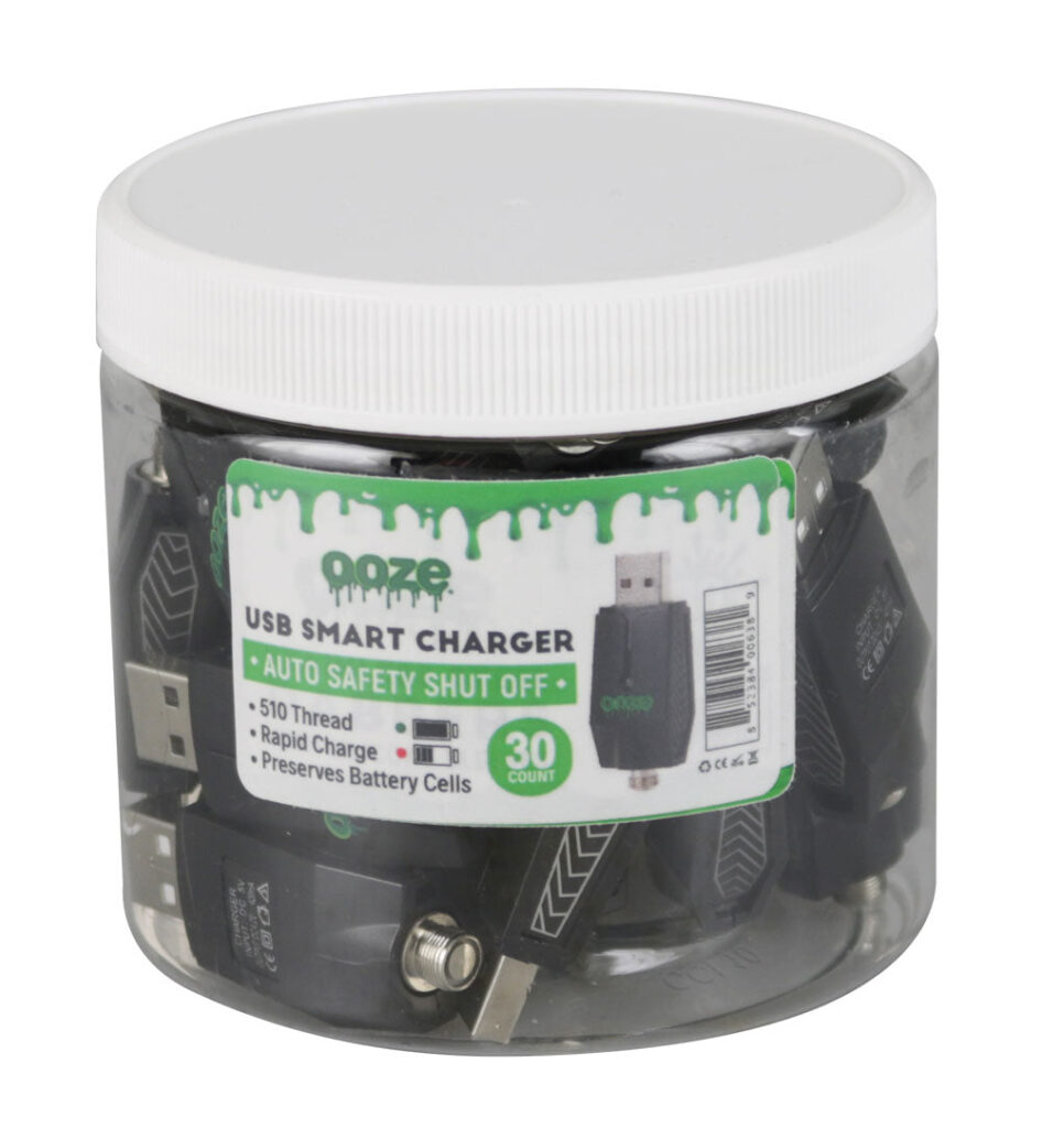 Ooze USB Chargers – 510 Threading – 30PC DISPLAY