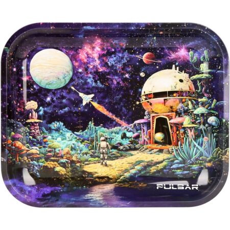 Pulsar Metal Rolling Tray – Space Base / 13″x 11″