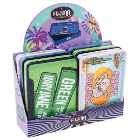 Fujima Rolling Tray Stash Box - Assortment / 8"x5.75" 6ct