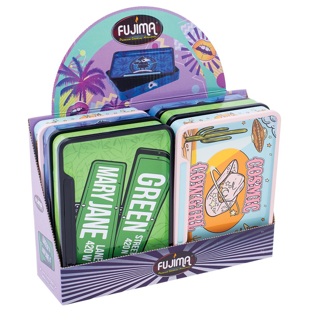 Fujima Rolling Tray Stash Box – Assortment / 8″x5.75″ 6ct