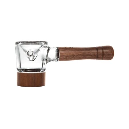 Marley Natural Glass & Walnut Spoon Pipe