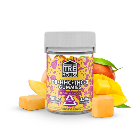 Sample – Gummies – Delta 8 w/ HHC & THC-O – Tropic Mango