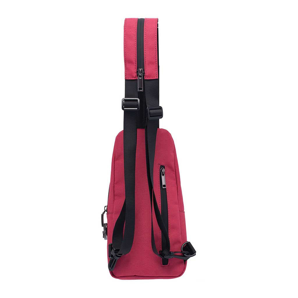 12In X 6in X 2in Smellproof Sling Bag - Wine Red - Image 3