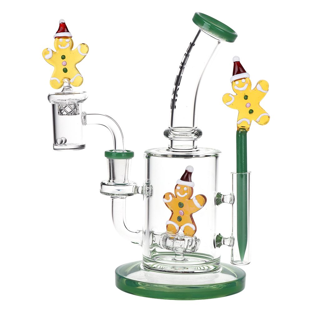 Pulsar Holidaze Series Glass Dab Rig Set | 8.25″ | 14mm F