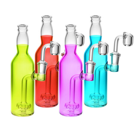 Bright Soda Bottle Oil Rig - 7.5" / 14mm F / Colors Vary