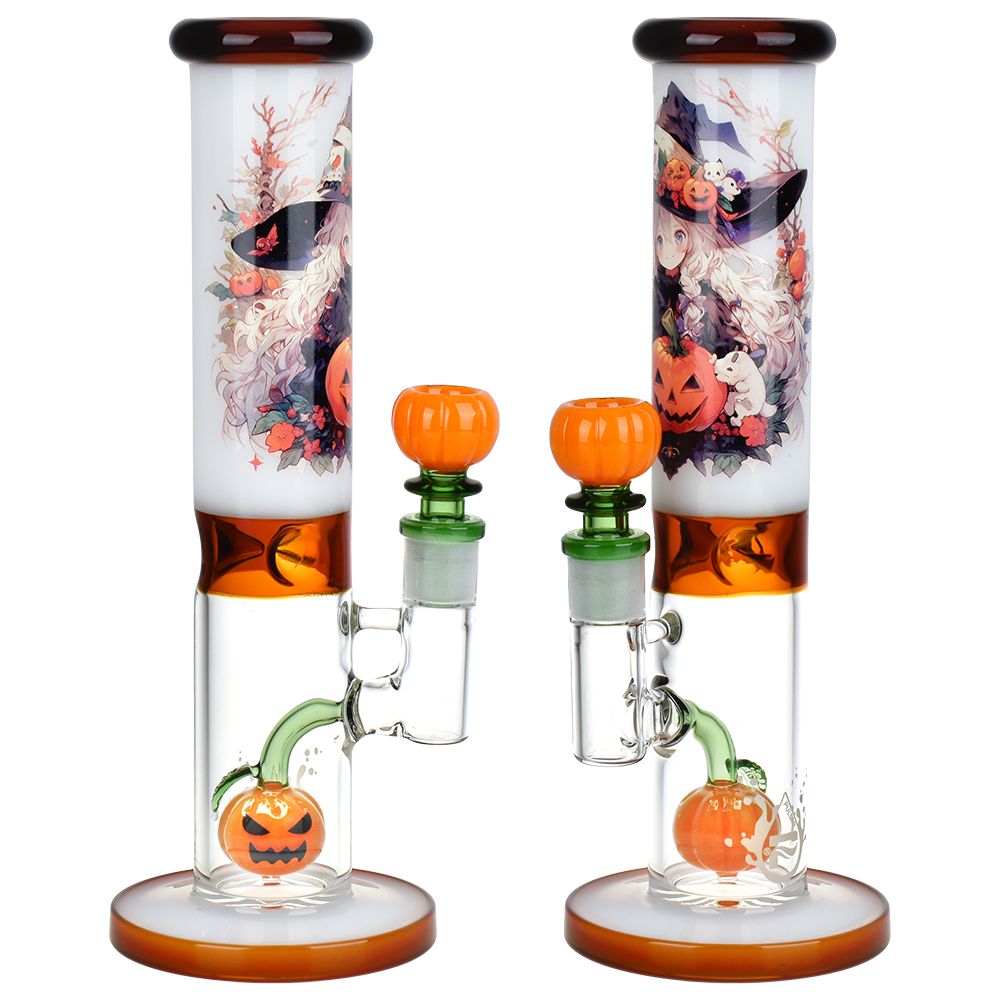 Pulsar Anime Halloween Straight Tube Water Pipe – 9.75″ / 14mm F