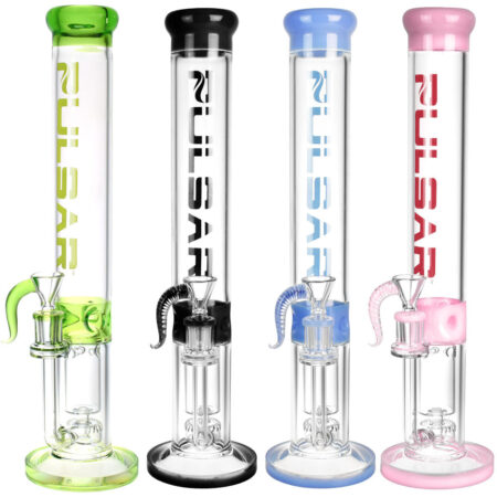 Pulsar Recycler Tube Water Pipe – 15″/14mm F/Colors Vary