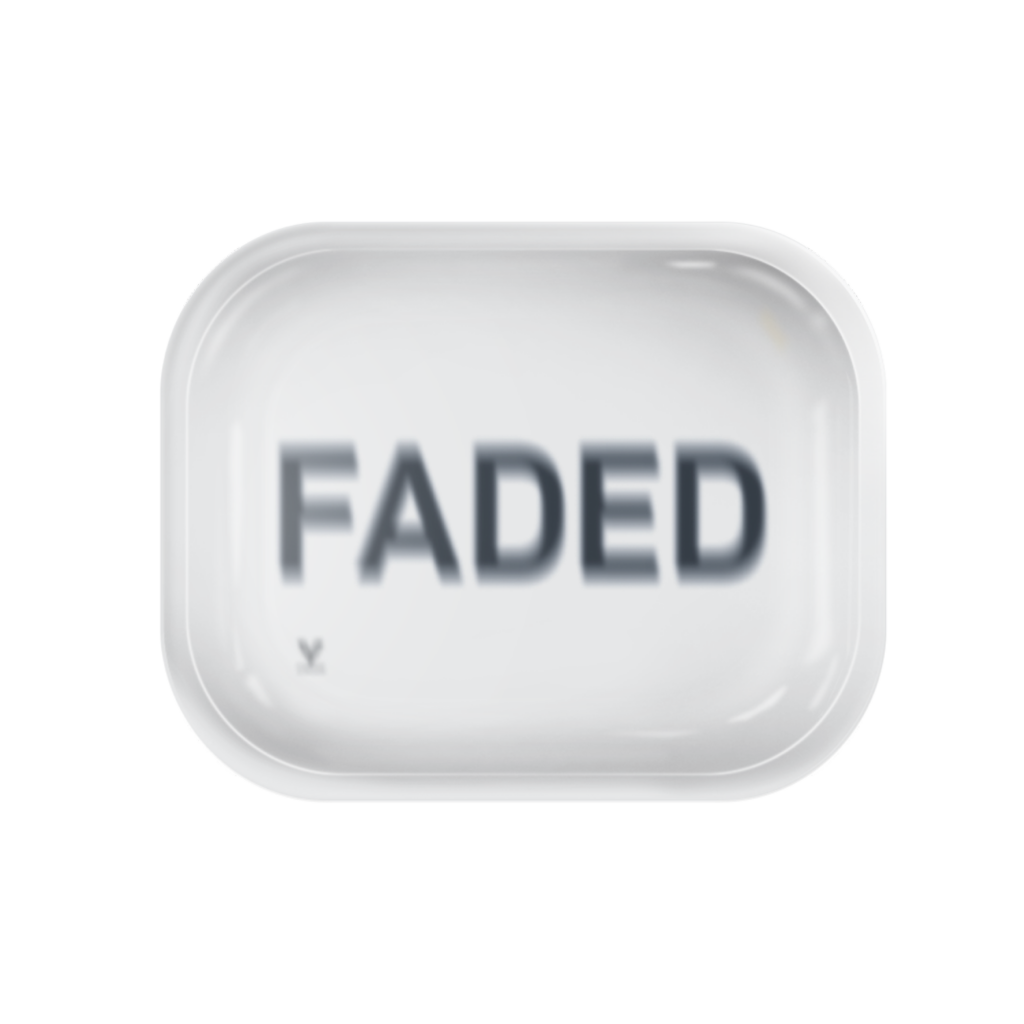 Faded Metal Rollin’ Tray