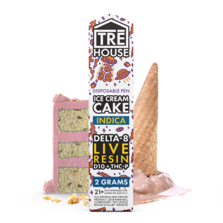 Pen - Ice Cream Cake - Indica - Live Resin - D8:D10:THCP - (10 Pack)