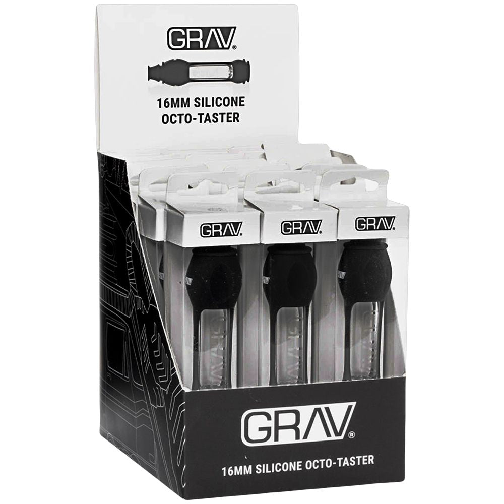 GRAV Silicone & Glass Octo-Taster Pipe – 4″ / 16mm 15ct
