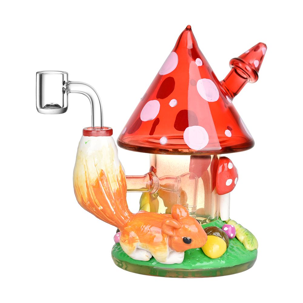Shroom Forest Fantasy Glass Dab Rig – 6.8″ / 14mm F