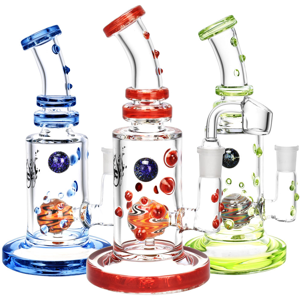 Pulsar Glass Wig Wag Ball Perc Rig – 8″ / 14mm F / Colors Vary