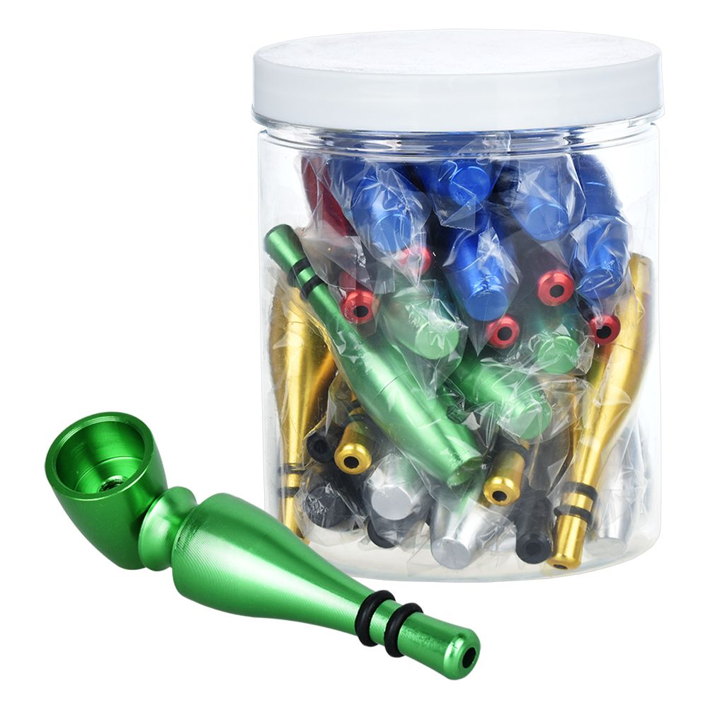 Bowling Pin Aluminum Hand Pipe – 3″ / 30ct