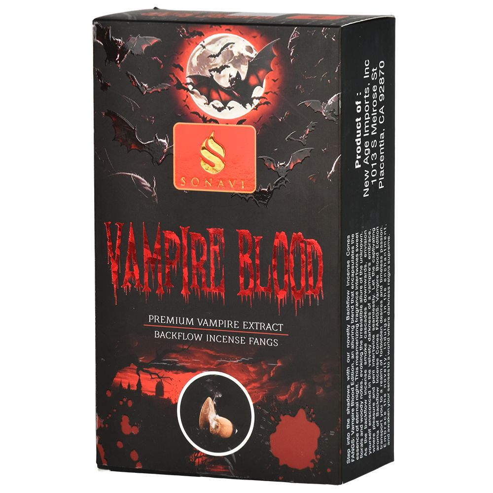 SONAVI Vampire Blood Backflow Incense Cones – 10pc 12 Pk