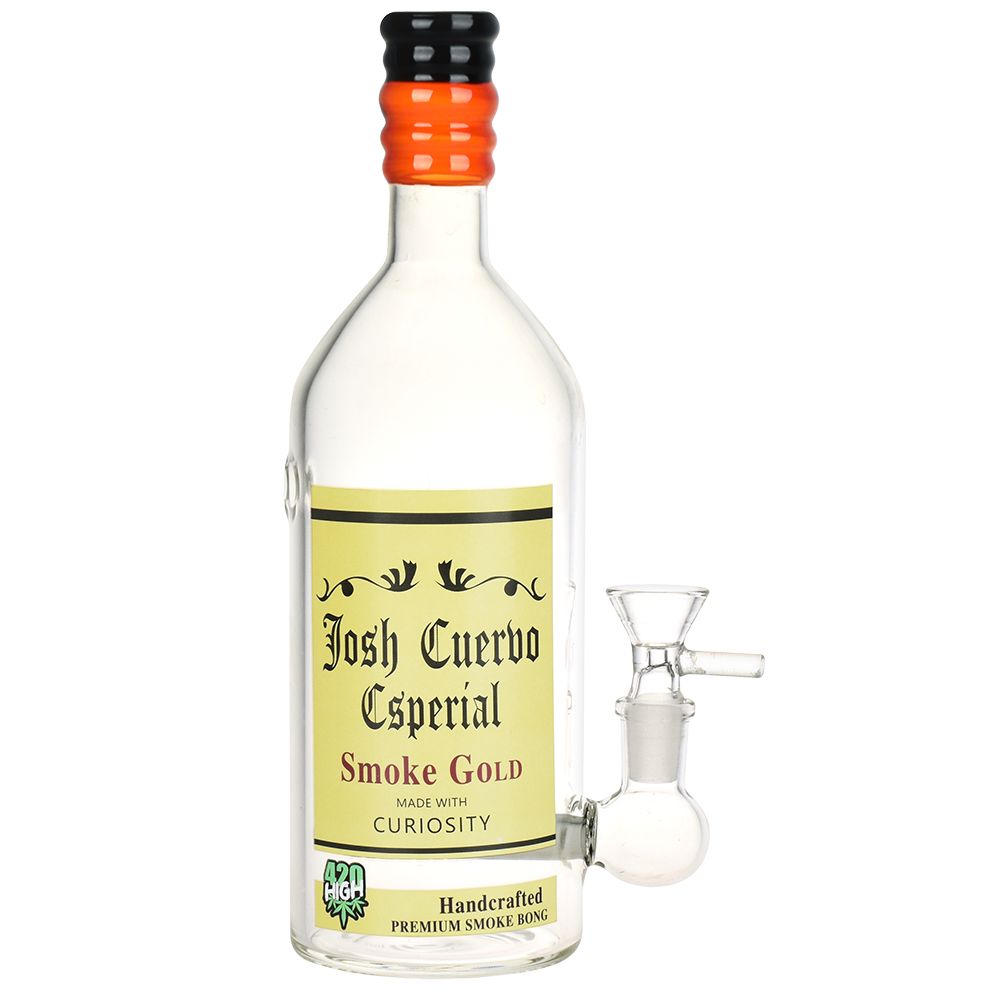 Tequila Bottle Glass Water Pipe – 9.5″ / 14mm F
