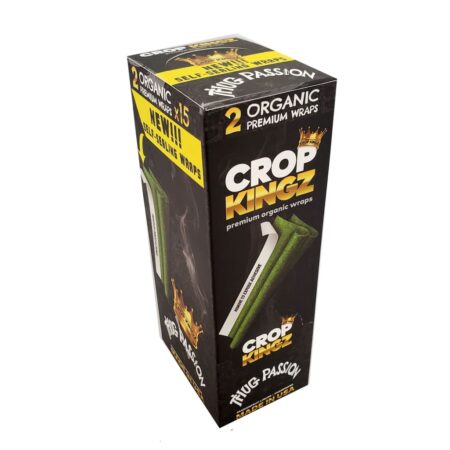 Crop Kingz Organic Hemp Wraps with Self-sealing Gum Strip