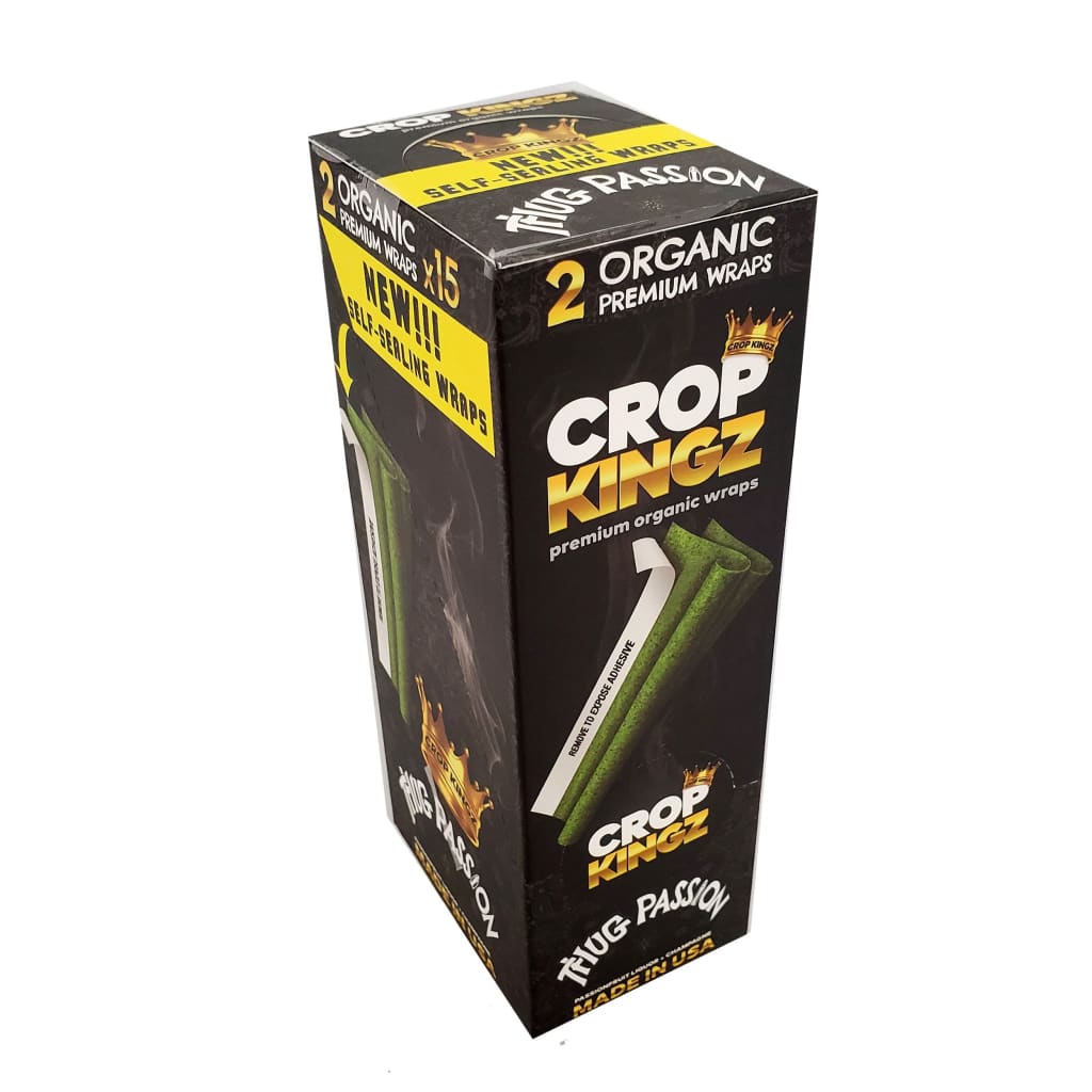 Crop Kingz Organic Hemp Wraps with Self-sealing Gum Strip