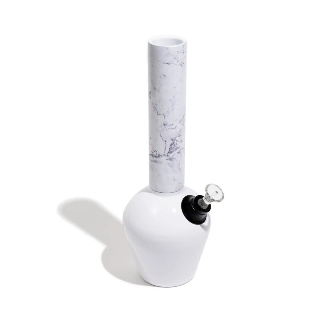 Chill Bong – Mix & Match – Gloss White & White Marble Bong Combo