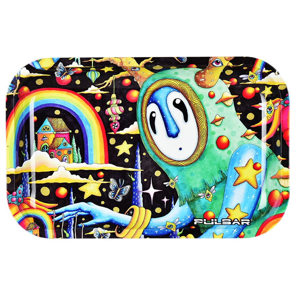 Pulsar Metal Rolling Tray – The World Was Mad / 11″x7″